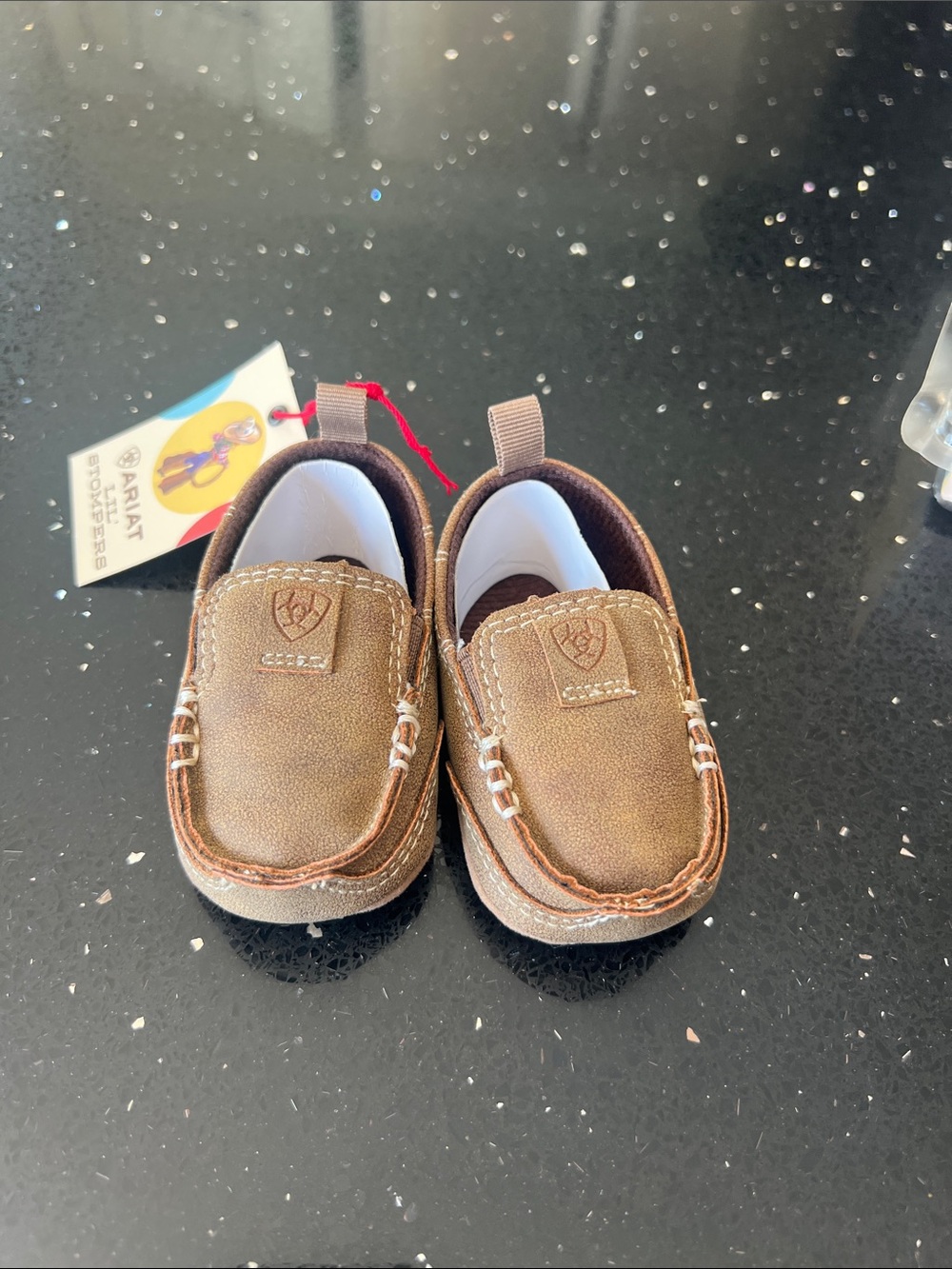 Ariat Brown Kids Slip-On Moccasin Loafers